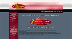 Desktop Screenshot of mwelektronik.pl