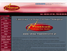 Tablet Screenshot of mwelektronik.pl
